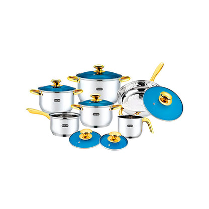 Batería de Cocina Cristy Acero Inoxidable 12 pz Fraciel