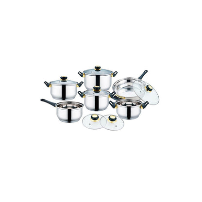Bateria de Cocina Fernanda Acero Inoxidable 12 pz Fraciel