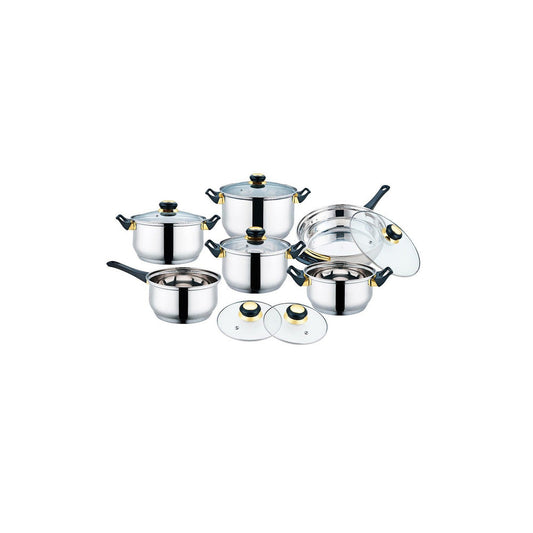 Bateria de Cocina Fernanda Acero Inoxidable 12 pz Fraciel