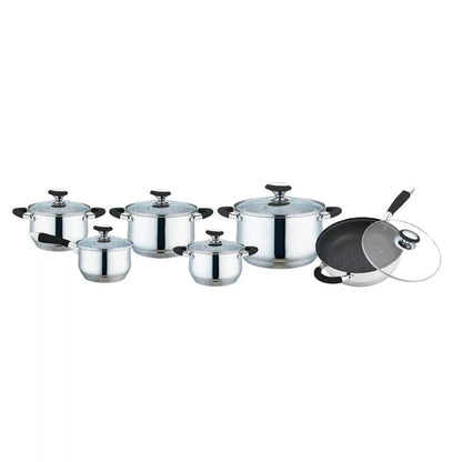 Bateria de Cocina Omania Negro - 12 piezas - Fraciel