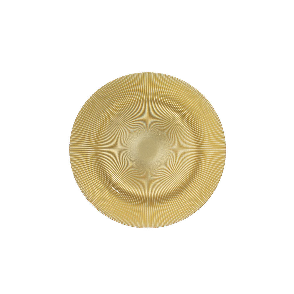 Plato Base Venecia Dorado 33.5cm - Vittori