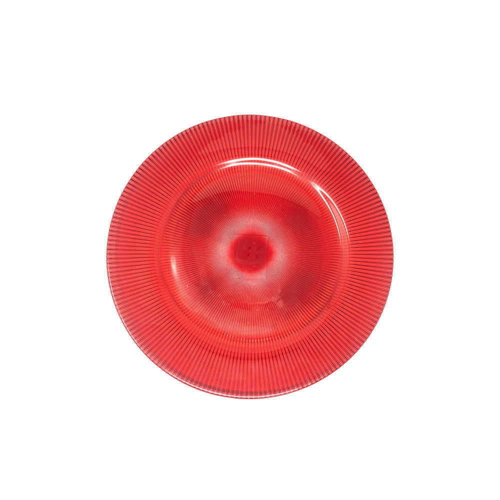 Plato Base Venecia 33.5cm Rojo - Vittori