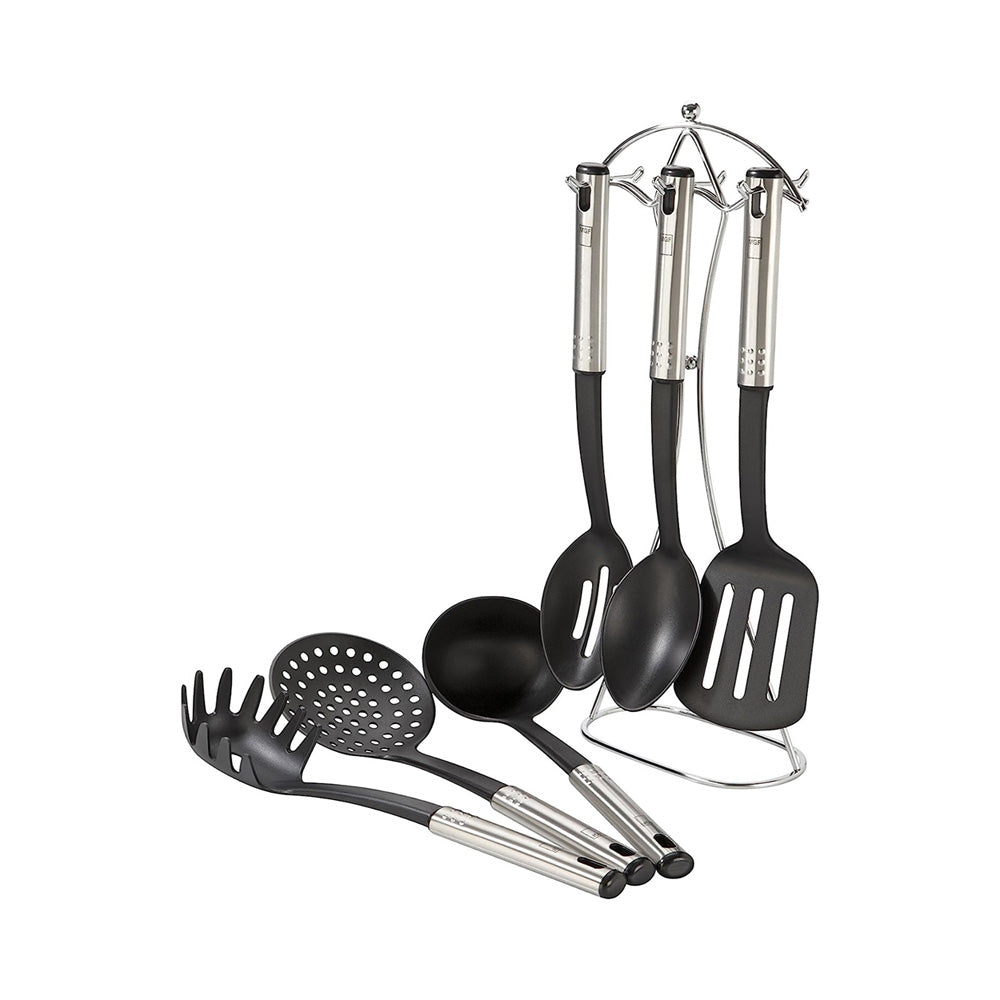 Set de Utensilios de Cocina Nylon con Pedestal - 7 piezas - Magefesa