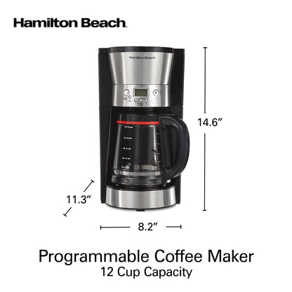 Cafetera Programable 12 tz Hamilton Beach 46895 Apagado Auto