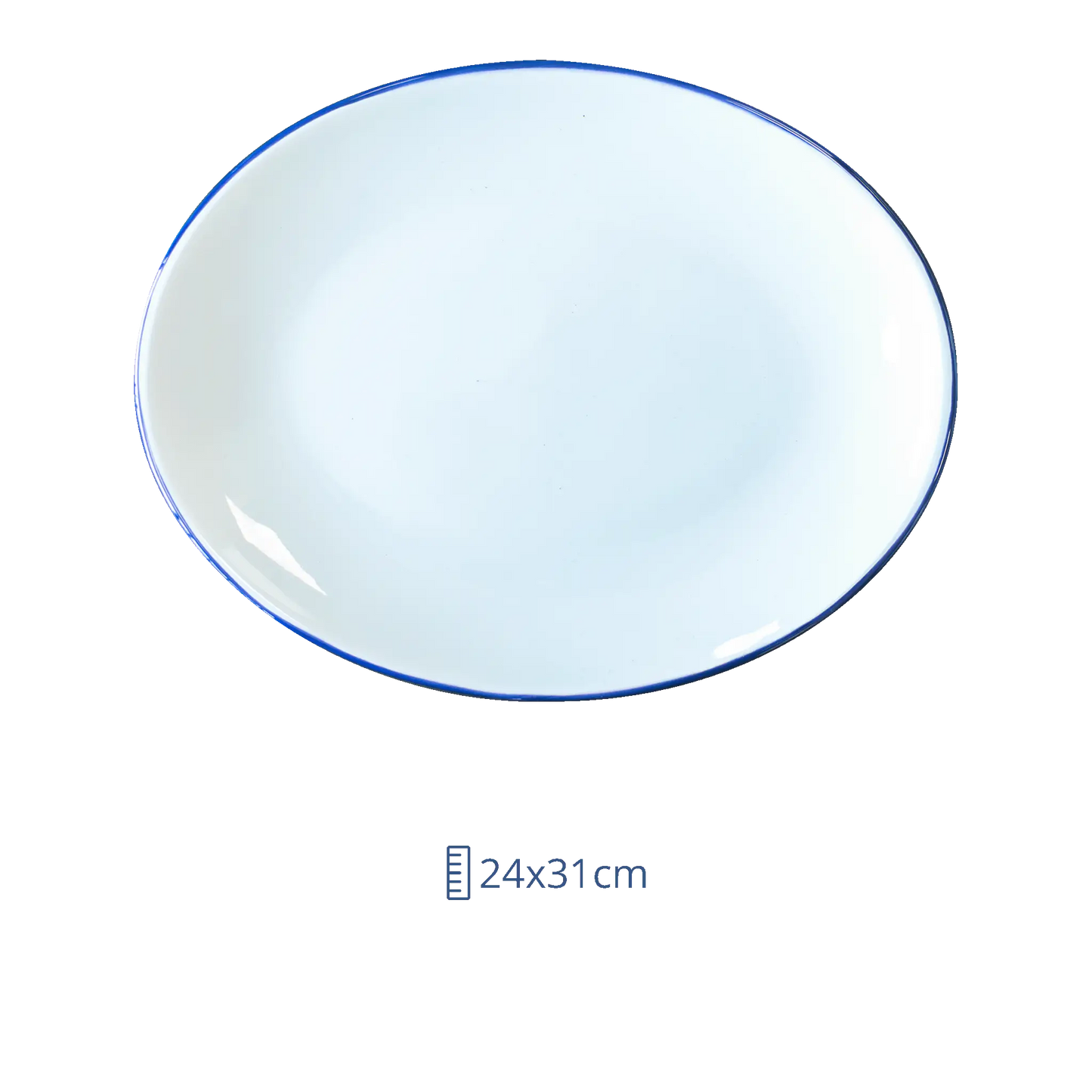 Plato Ovalado gourmett 31 x 24cm Linea Blue