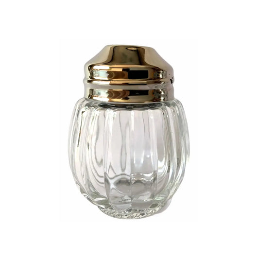 Salero Moderno de Vidrio  con tapa Acero 50ml - Uria