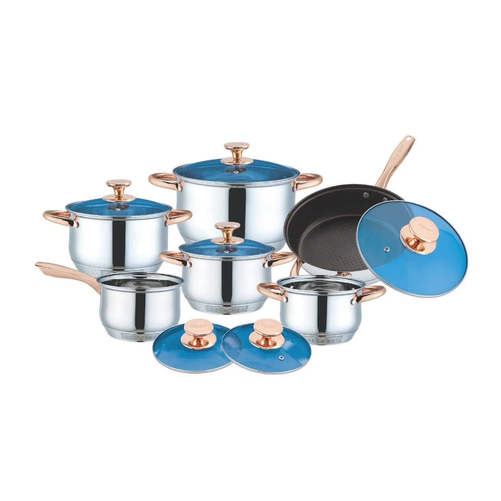 Batería de Cocina Germania 3 Acero Inoxidable 12 pz Fraciel