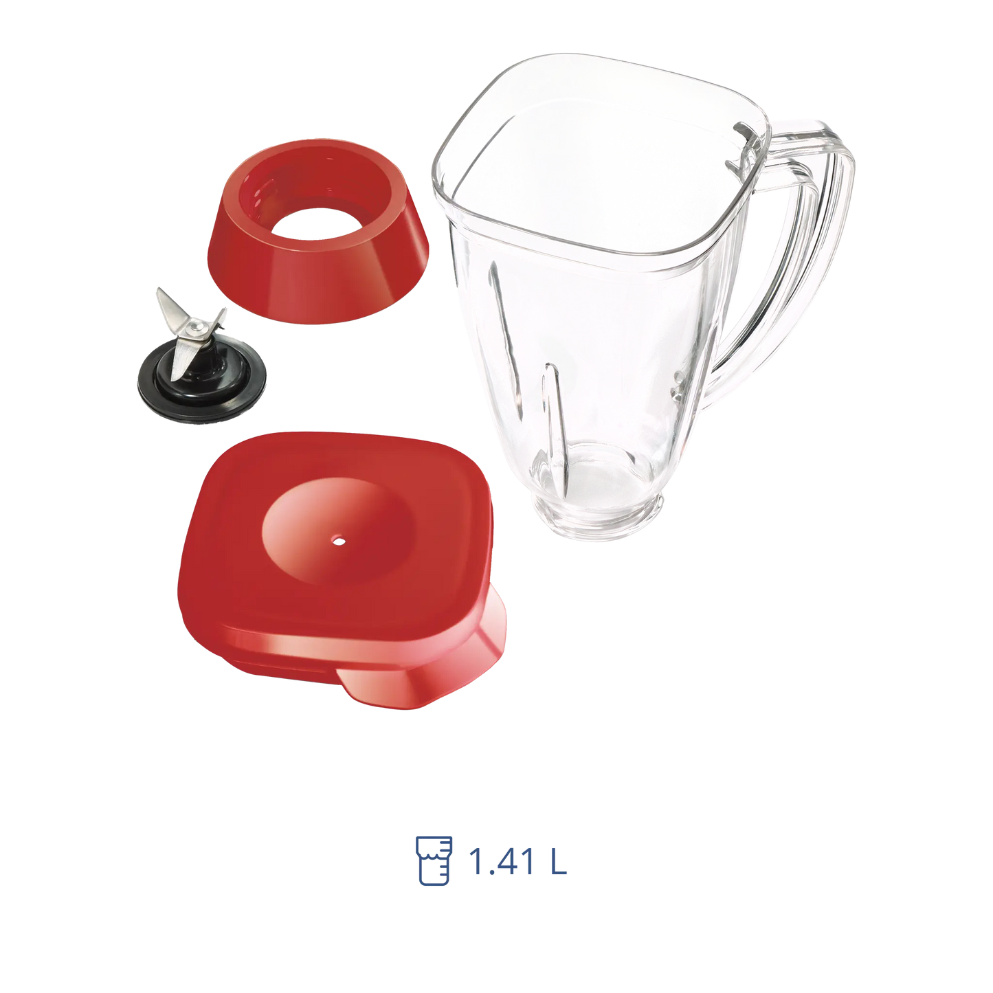 Licuadora Roja Vaso de Plastico 1.4L - Hamilton Beach