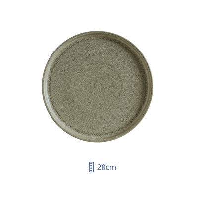 Plato Trinche Ceramica Verde Adelfa