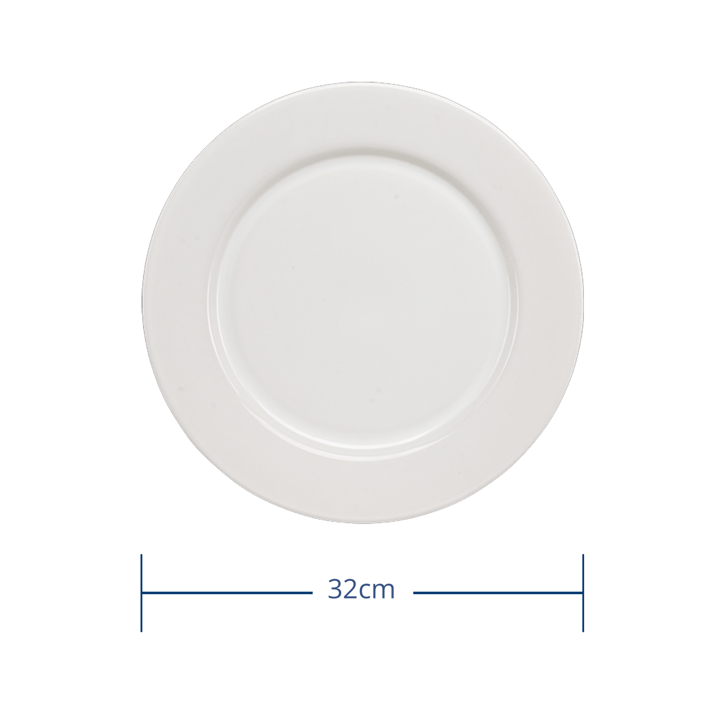 Plato Base Blanco Glacial 32cm