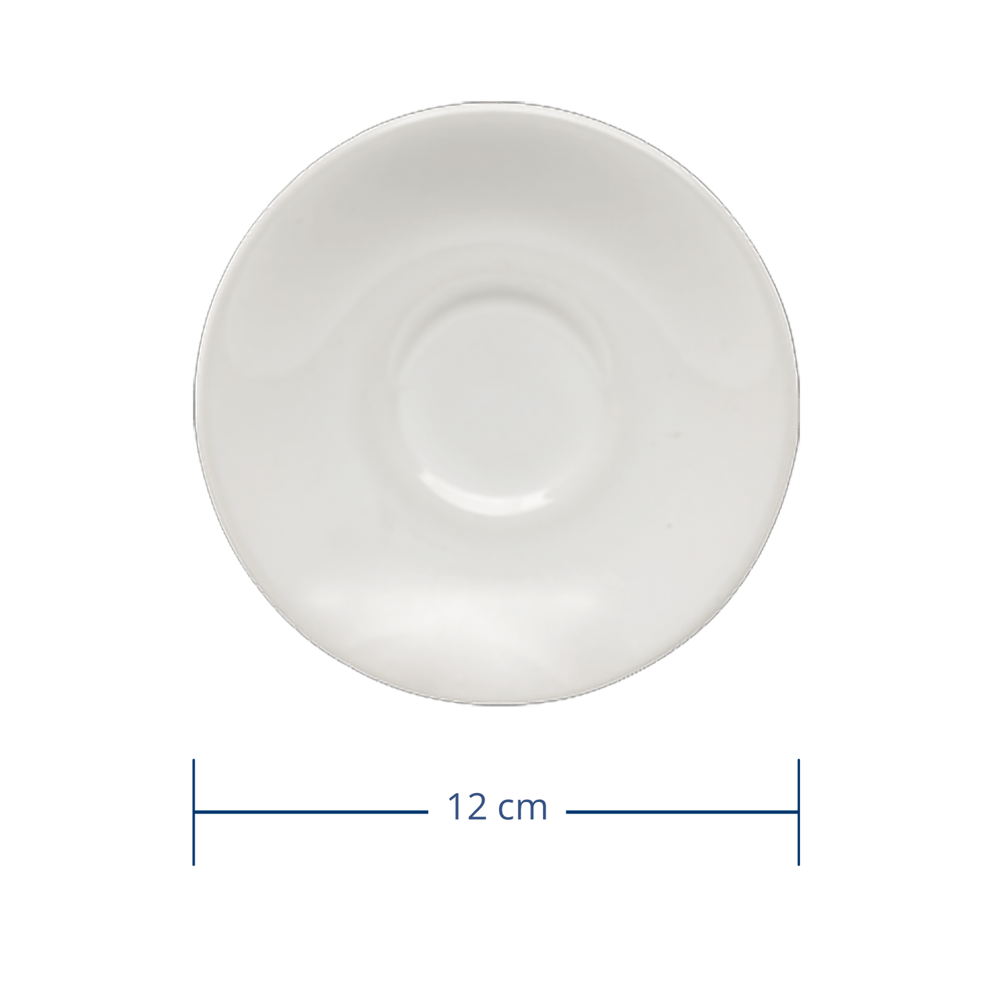 Plato Moka Blanco Glacial 12cm