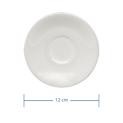Plato Moka Blanco Glacial 12cm