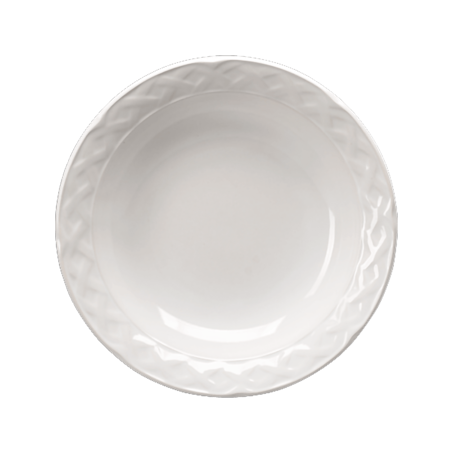 Plato Sopero de Ceramica Vinafera Blanch