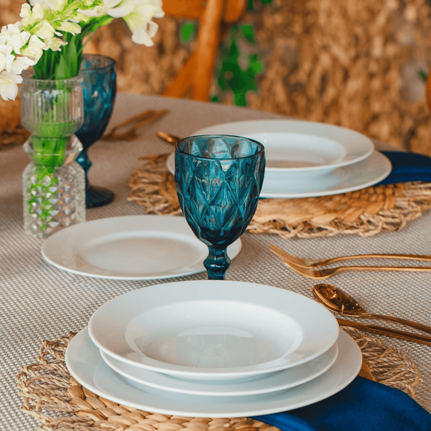 Plato Trinche 32.5cm Blanco Elegance