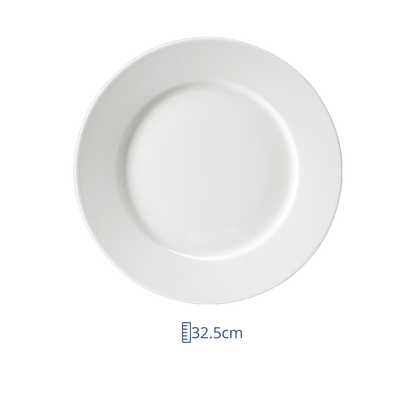 Plato Trinche 32.5cm Blanco Elegance