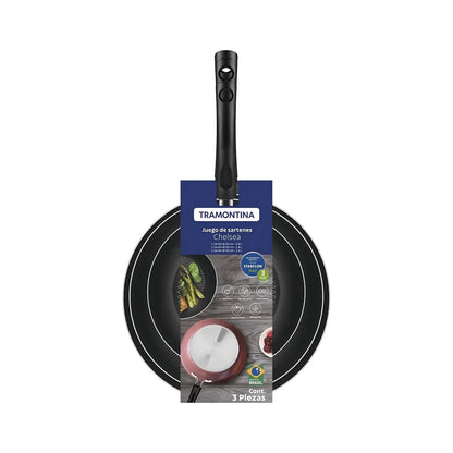 Juego de Sartenes de Aluminio Chelsea 3 piezas - Tramontina