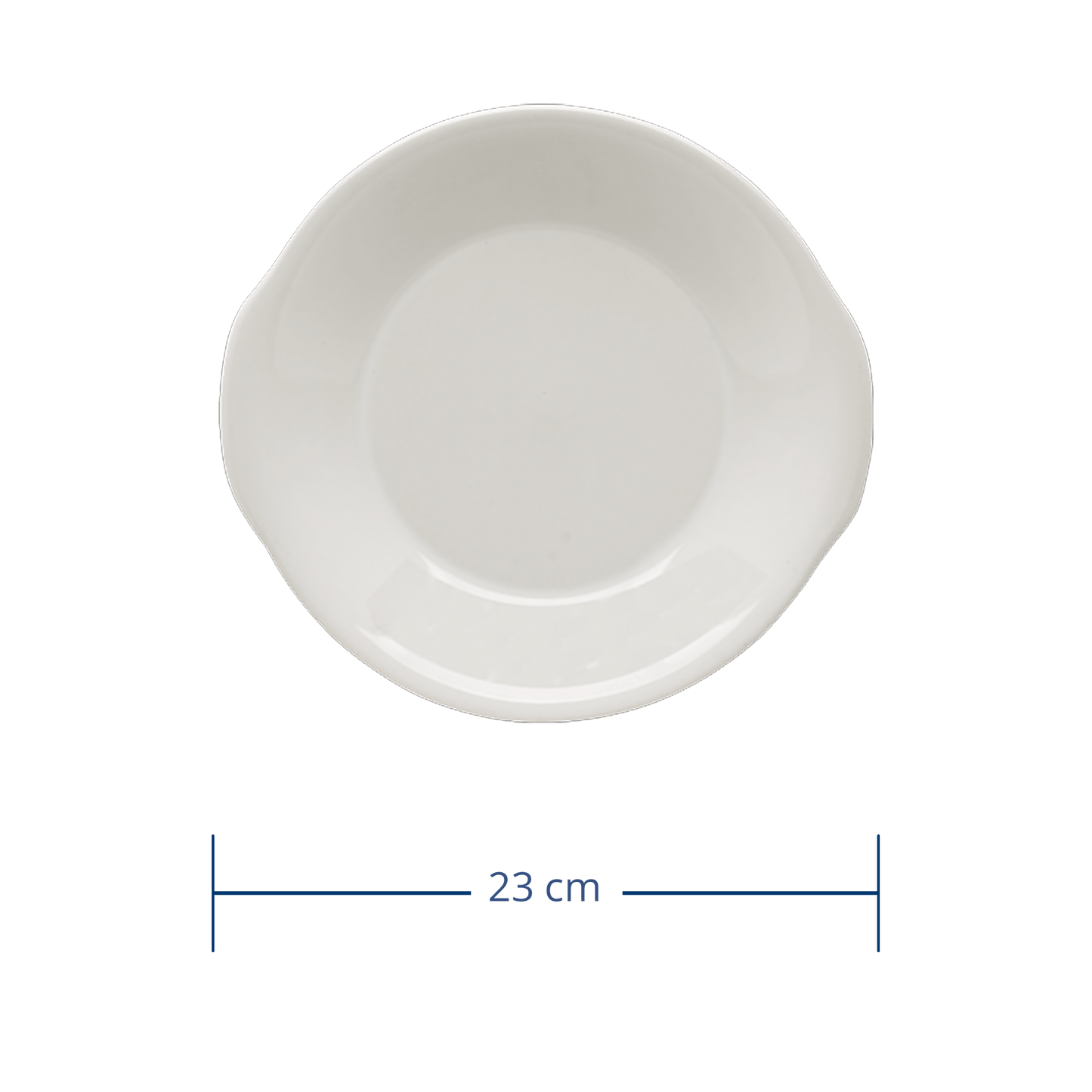 Plato Cacerola 23 cm Blanco Glacial