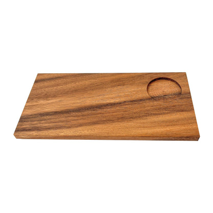Tabla de Parota Para Sushi Con Resaque Para Ramekin