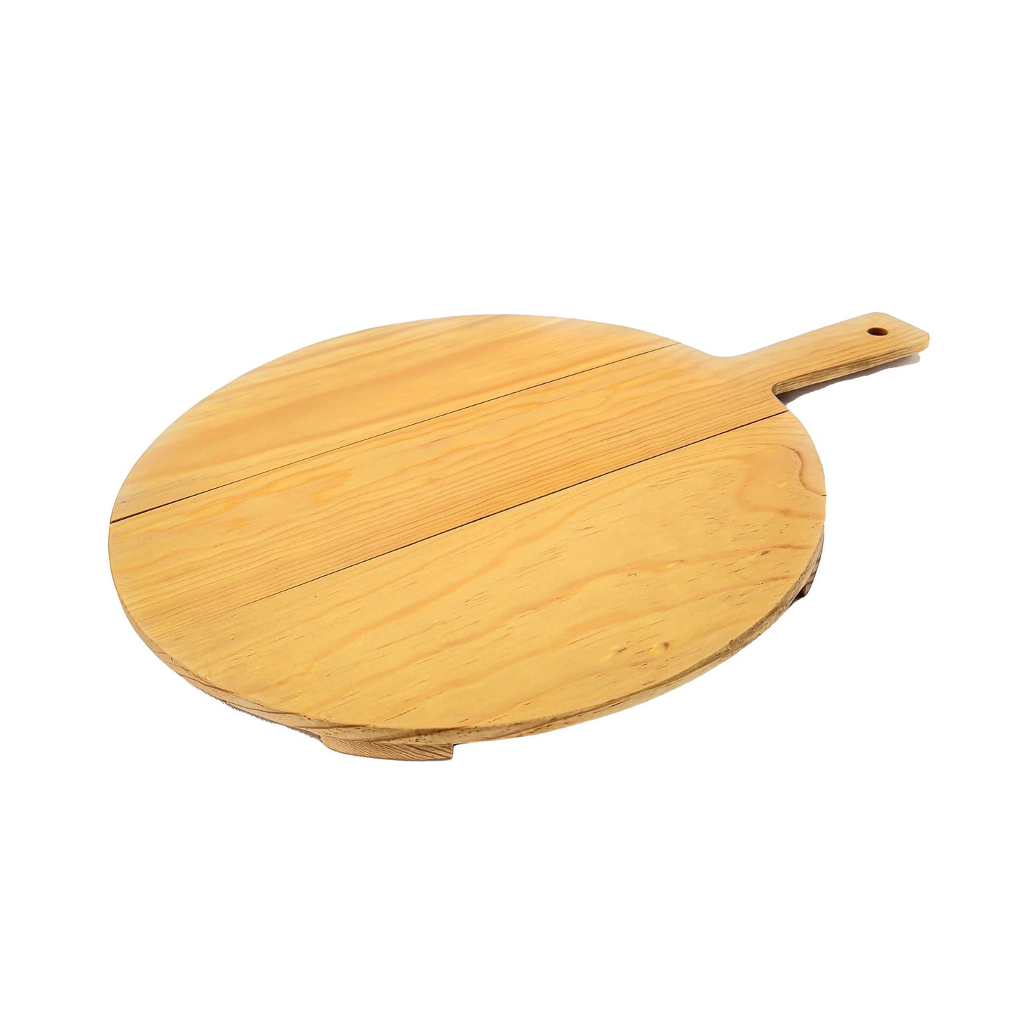 Tabla Redonda de Madera Con Mango - Para Servir Pizza