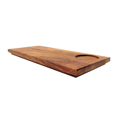 Tabla de Parota Para Sushi Con Resaque Para Ramekin