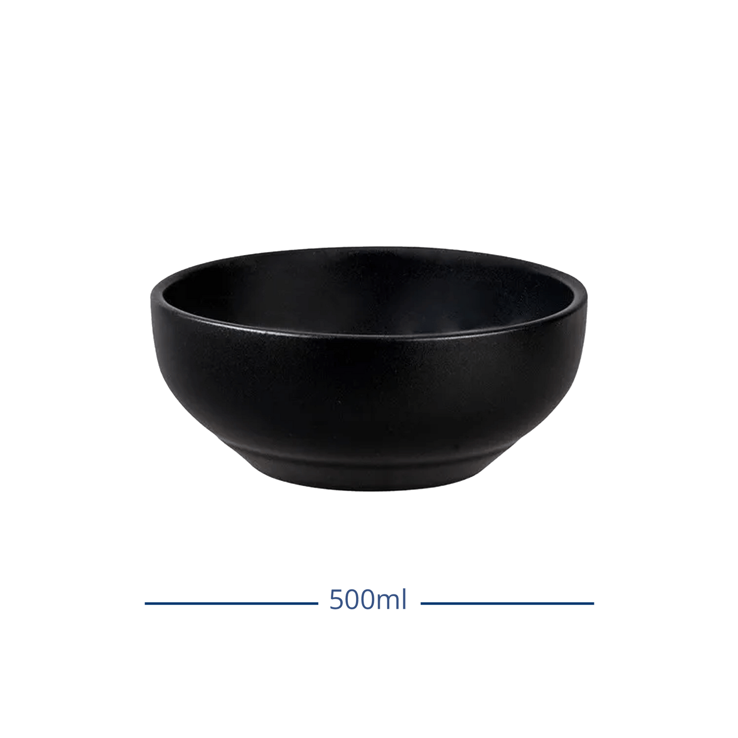 Tazon Cereal Manhattan Negro Semi Mate 500 ml