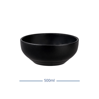 Tazon Cereal Manhattan Negro Semi Mate 500 ml