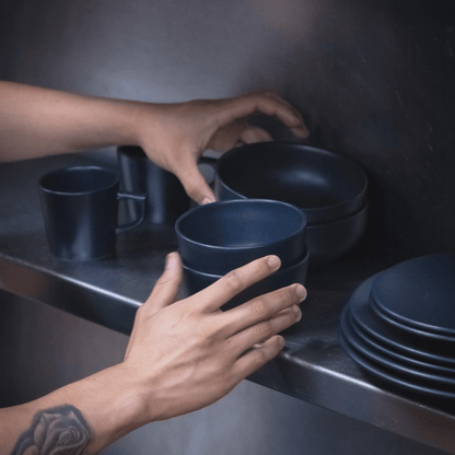 Taza Consome 220 ml Negro Semi Mate Manhattan