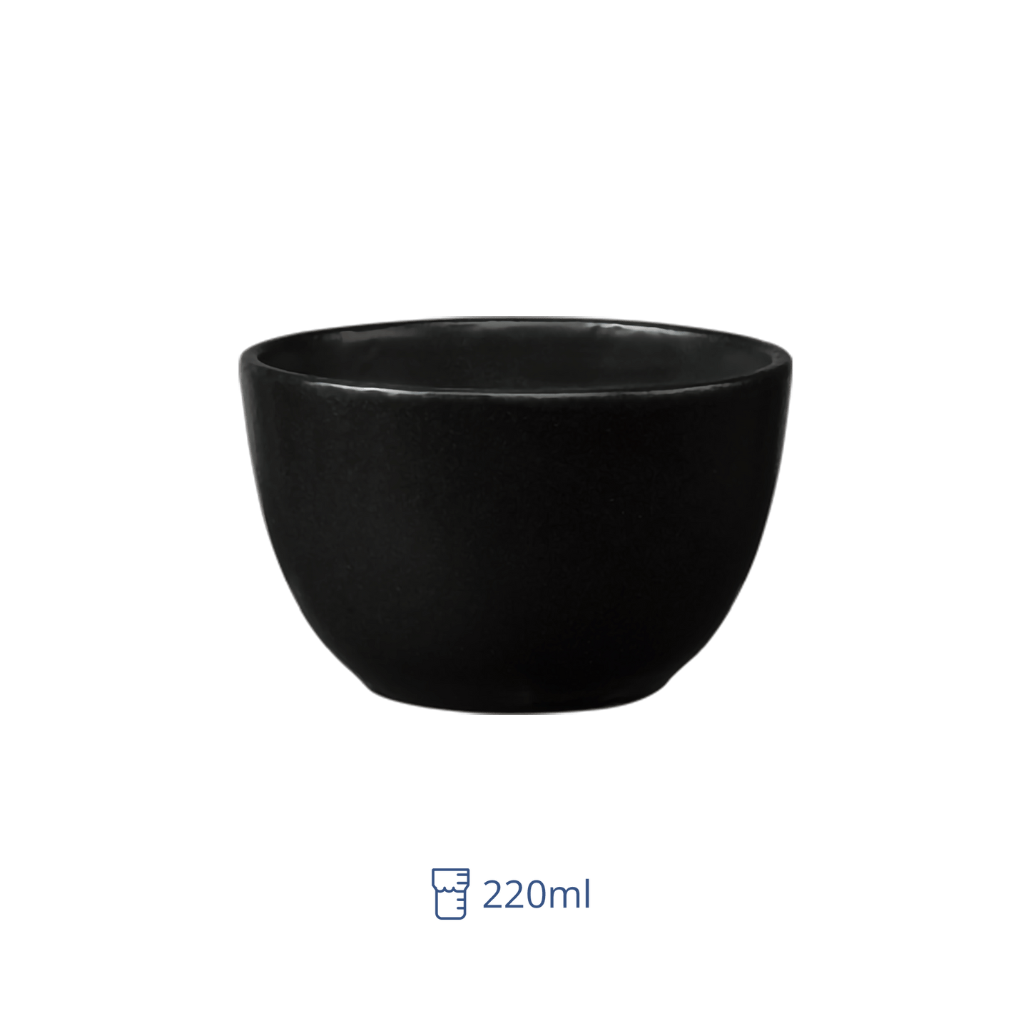 Taza Consome 220 ml Negro Semi Mate Manhattan