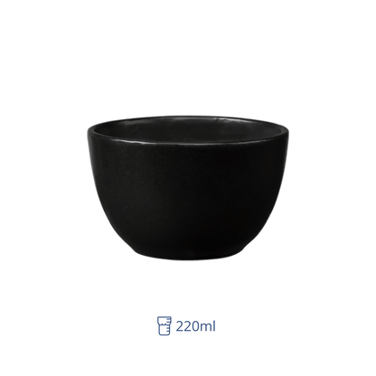 Taza Consome 220 ml Negro Semi Mate Manhattan