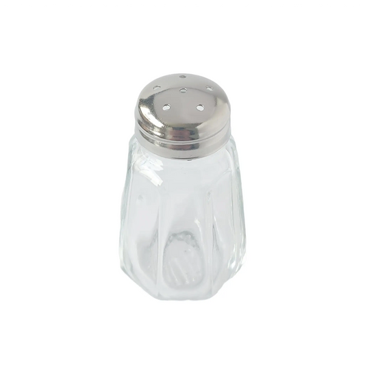 Salero Europeo de Vidrio  con tapa Acero 40ml - Uria