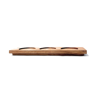 Porta salceros base redonda de madera - Parota Natural