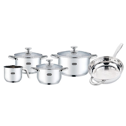 Batería de Cocina Florencia Acero Inoxidable 8 pz Fraciel