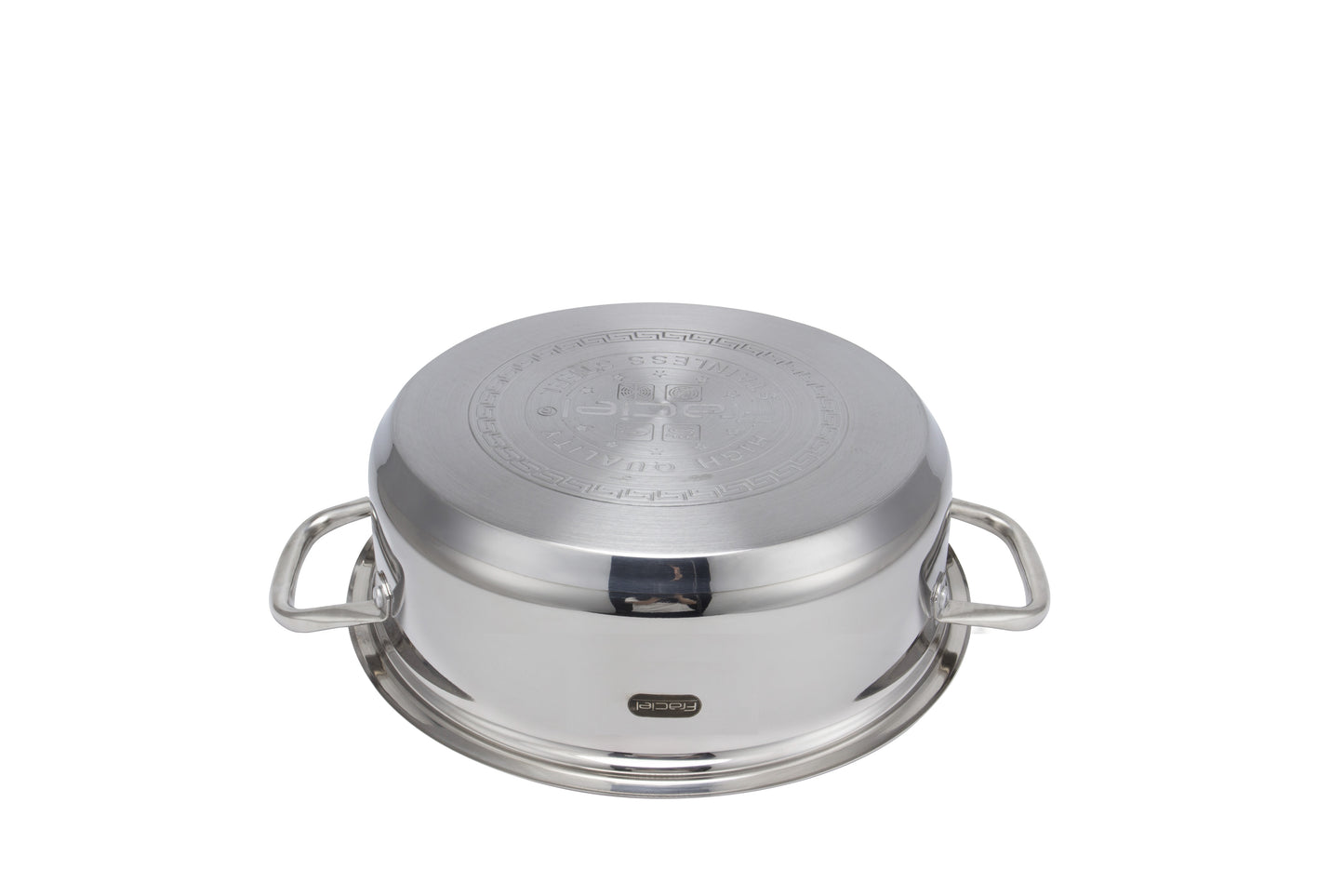 Olla Budinera 5.5 L / 30 cm con Tapa Induccion Acero Inoxidable Fraciel