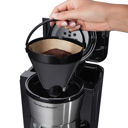 Cafetera de Goteo con Jarra de Acero 10 Tazas - Hamilton Beach