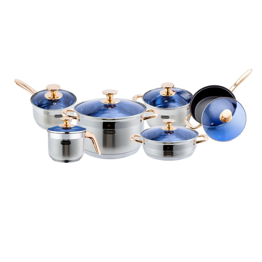 Batería de Cocina Ciconia Acero Inoxidable 12 pz Fraciel