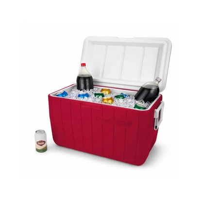Hielera 48 Qt/ 45.4 Litros/ 63 Latas Coleman Rojo