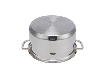 Olla Con Tapa 30 Cm/ 10 Litros Acero Inoxidable Fraciel