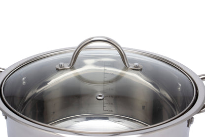 Olla Con Tapa 30 Cm/ 10 Litros Acero Inoxidable Fraciel