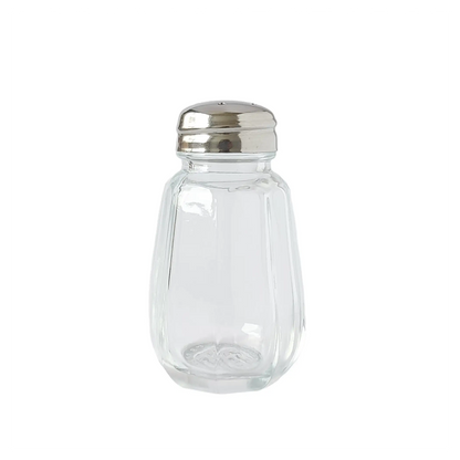 Salero Europeo de Vidrio  con tapa Acero 40ml - Uria
