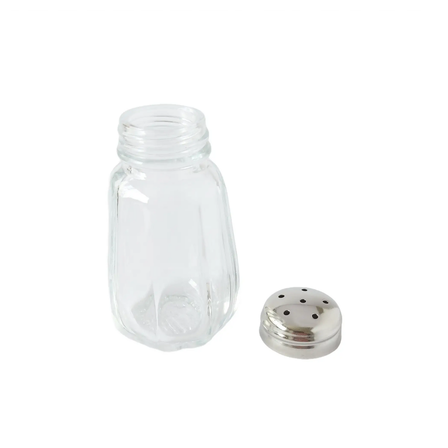 Salero Europeo de Vidrio  con tapa Acero 40ml - Uria