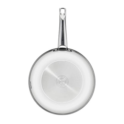 Wok Antiadherente 28 cm Acero Inoxidable Inducción Tefal