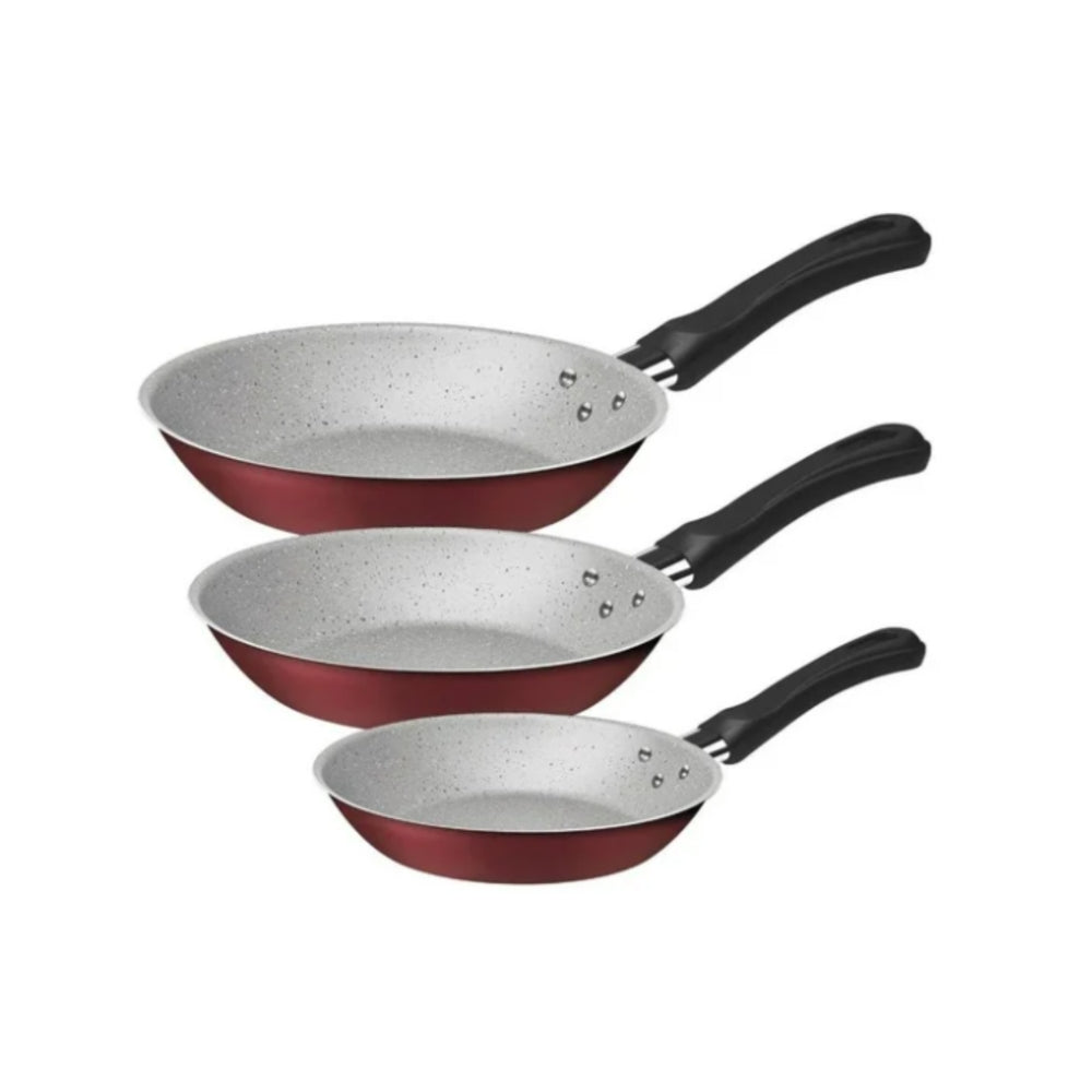 Juego de Sartenes Caribe 20, 24 y 28 cm Aluminio Tramontina