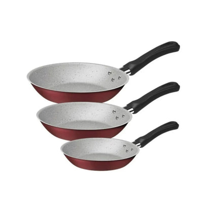 Juego de Sartenes Caribe 20, 24 y 28 cm Aluminio Tramontina