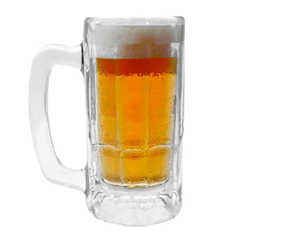Set Pack 12 Tarros Vasos Cerveceros 360 ml Vidrio Glassia