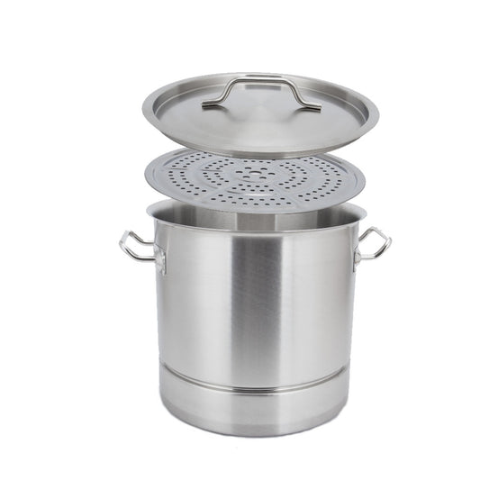 Vaporera Tamalera 25 L | 32 cm Acero Inoxidable Inducción Fraciel