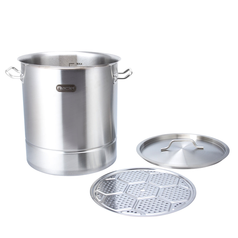 Vaporera Tamalera 40 L | 36 cm Acero Inoxidable Inducción Fraciel