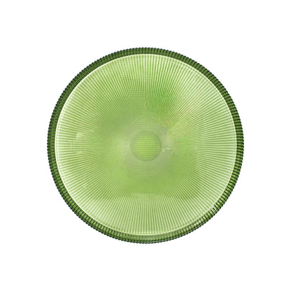 Plato Base de Cristal Texturizado 32 cm Colores